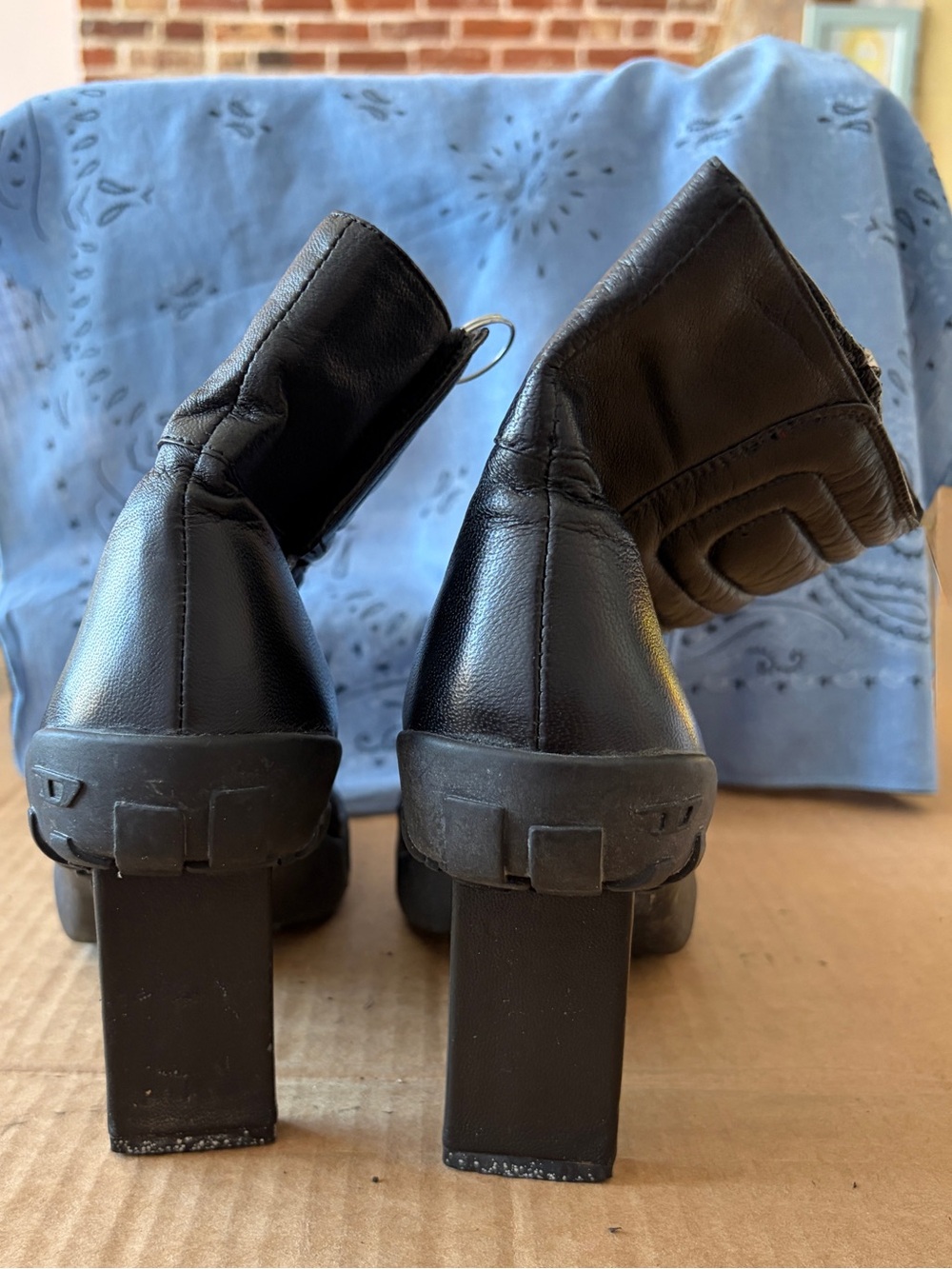 Rare Diesel Y2K era “Racer X” Ankle Heeled Boots SEE DESCRIPTION - Picture 3 of 10